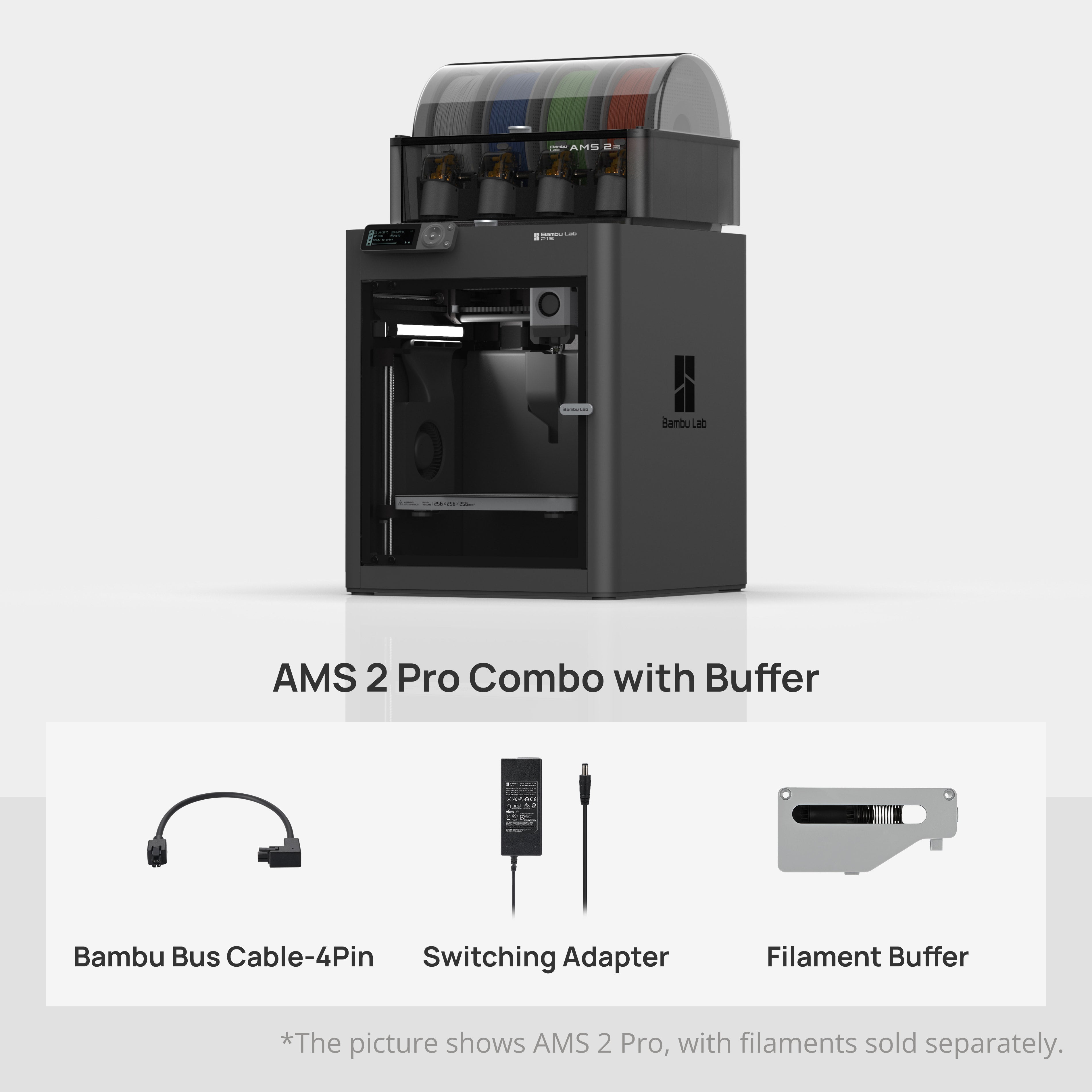 Bambu Lab P1S AMS 2 Pro Combo | Enclosed 3D Printer | Order
